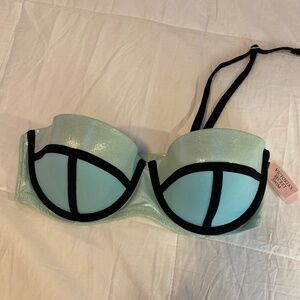 Victoria’s Secret swim molded cup bandeau top -missing one strap